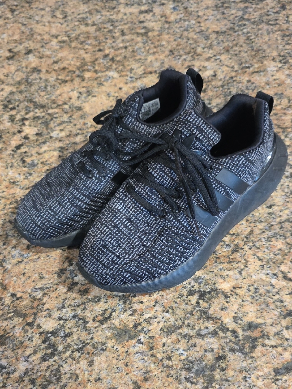 adidas Black Knit Casual Sneakers